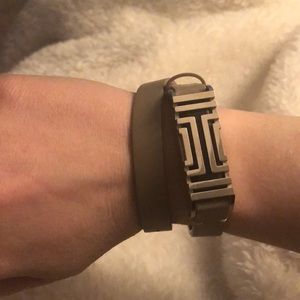 Tory Burch wrap bracelet + Fitbit flex holder